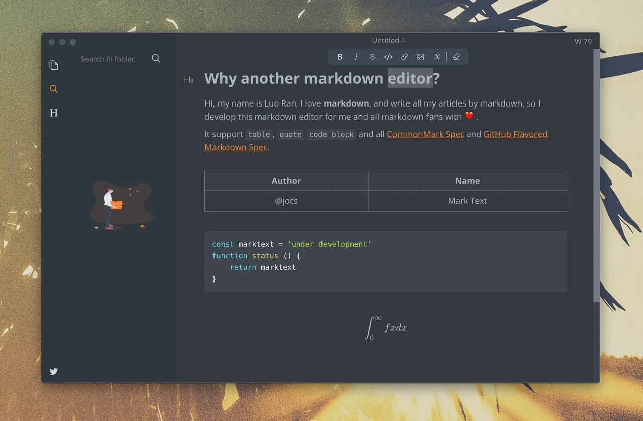 Marktext Screenshot