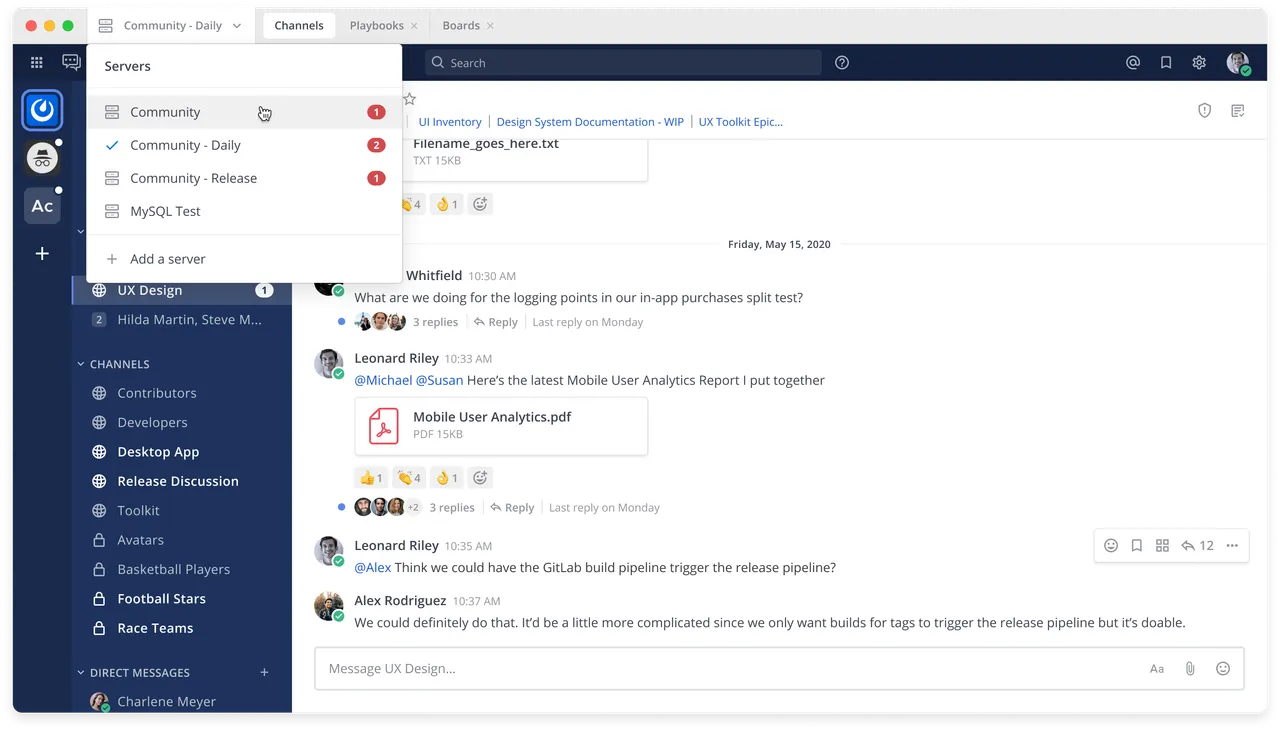 Mattermost Screenshot