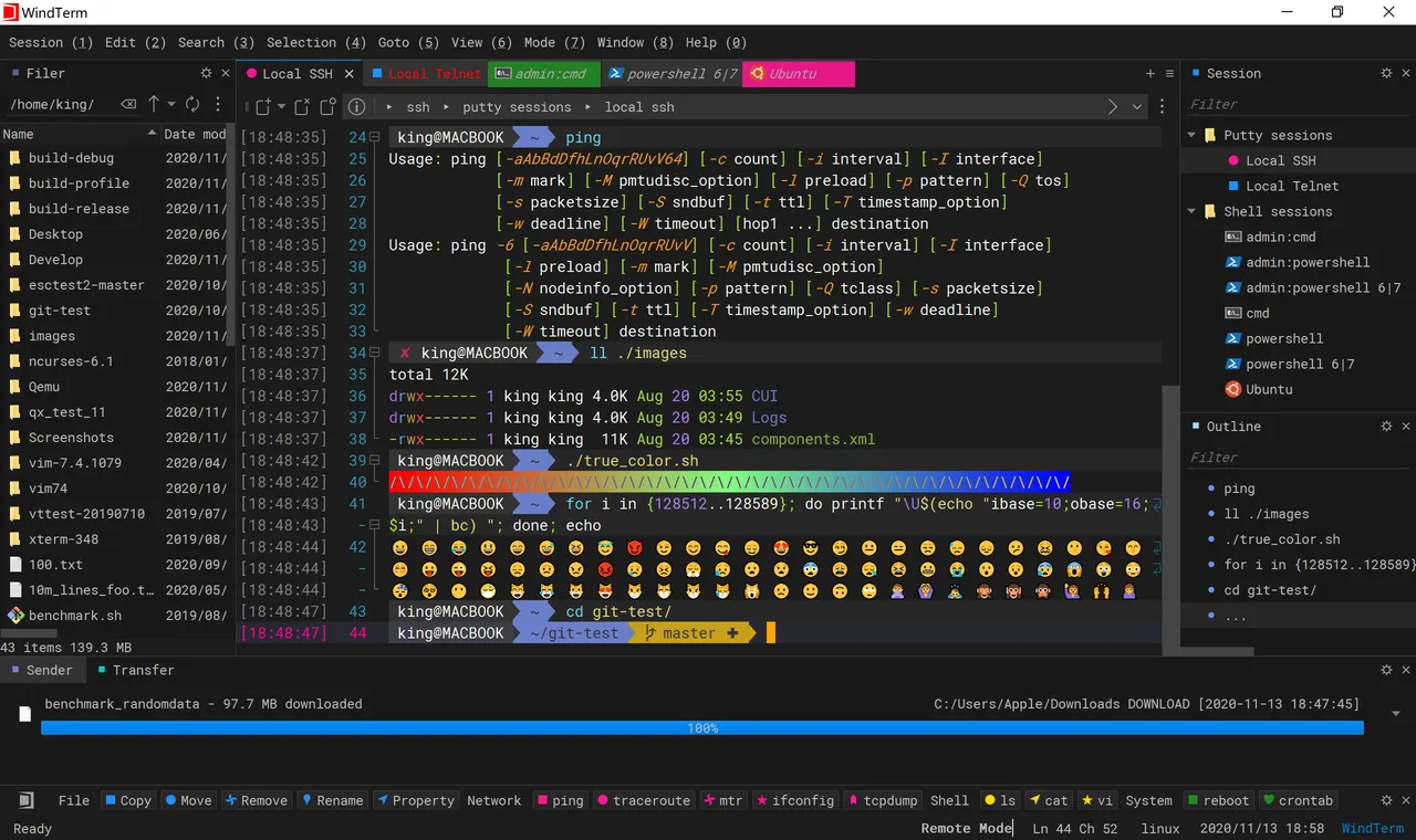 WindTerm Screenshot